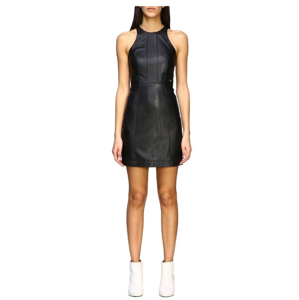 Armani Exchange Faux Leather dress